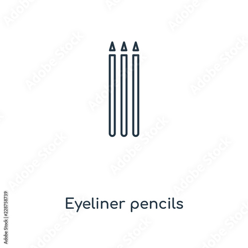 eyeliner pencils icon vector
