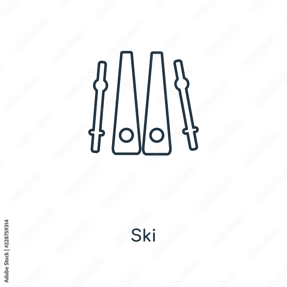 ski icon vector ski icon vector