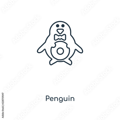 penguin icon vector