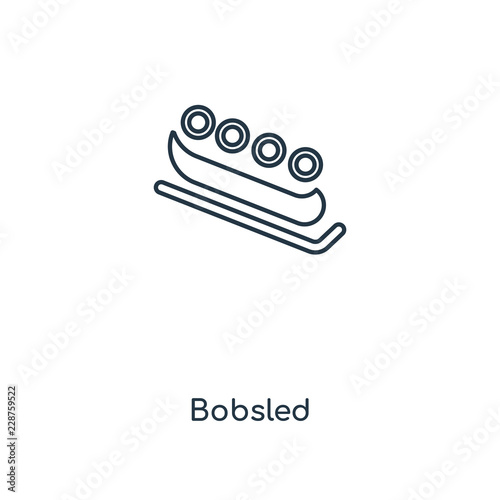 bobsled icon vector