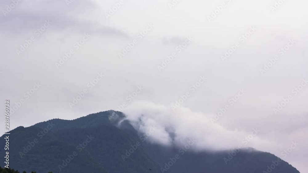 Time Lapse of mountain range against sky, Shizuoka, Japan Time Lapse of mountain range against sky, Shizuoka, Japan