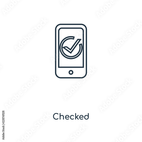checked icon vector