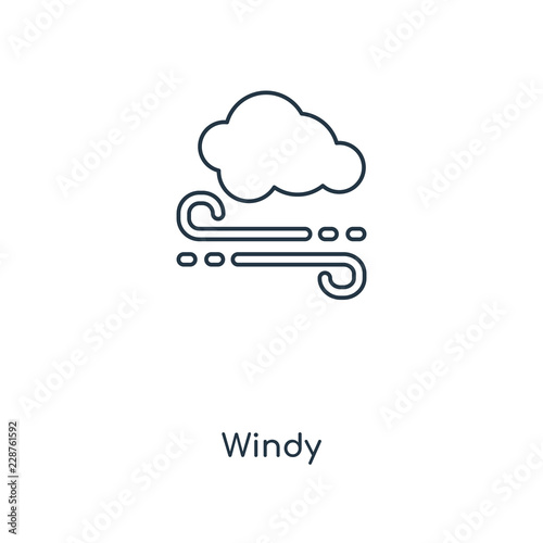 windy icon vector