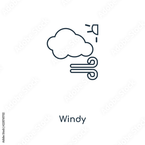 windy icon vector