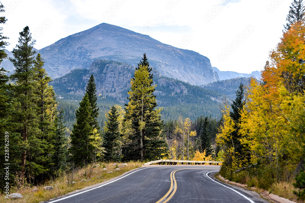 The Bend in the Road in Rocky Mountain National Park