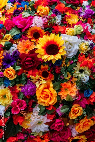 Traditional Mexican flowers used for day of the dead altars