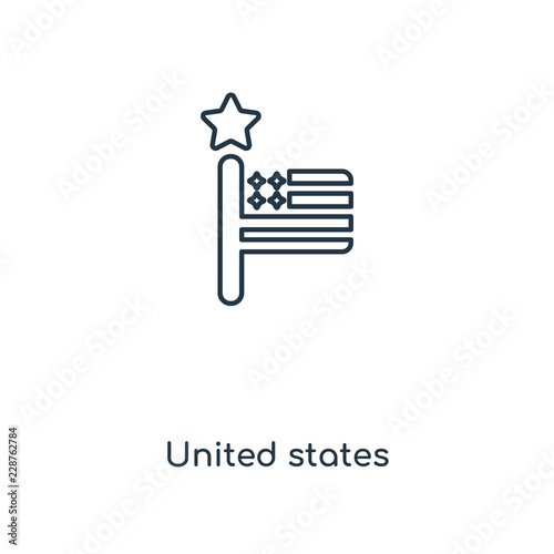 united states icon vector