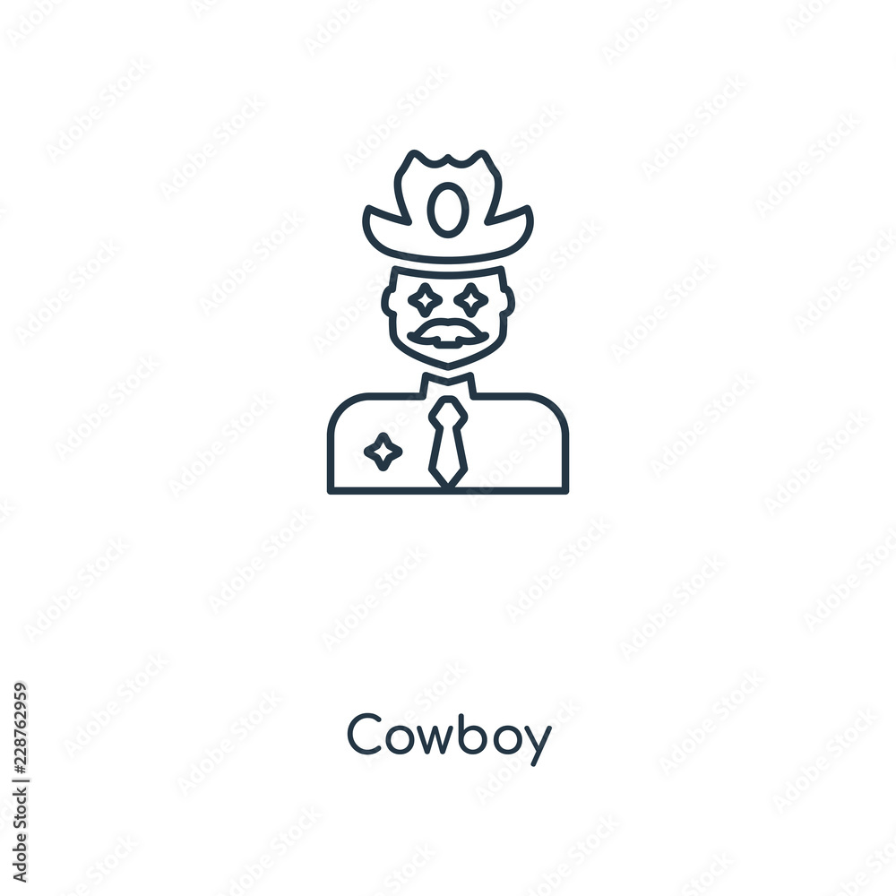 cowboy icon vector cowboy icon vector