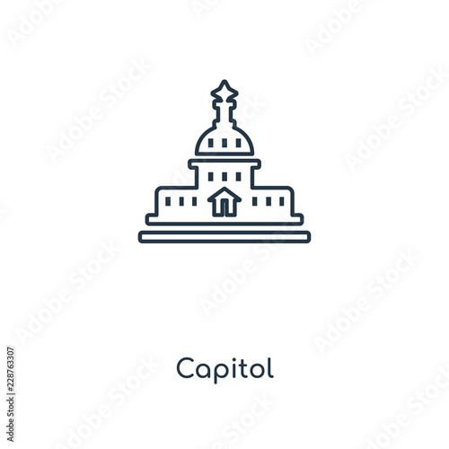 capitol icon vector