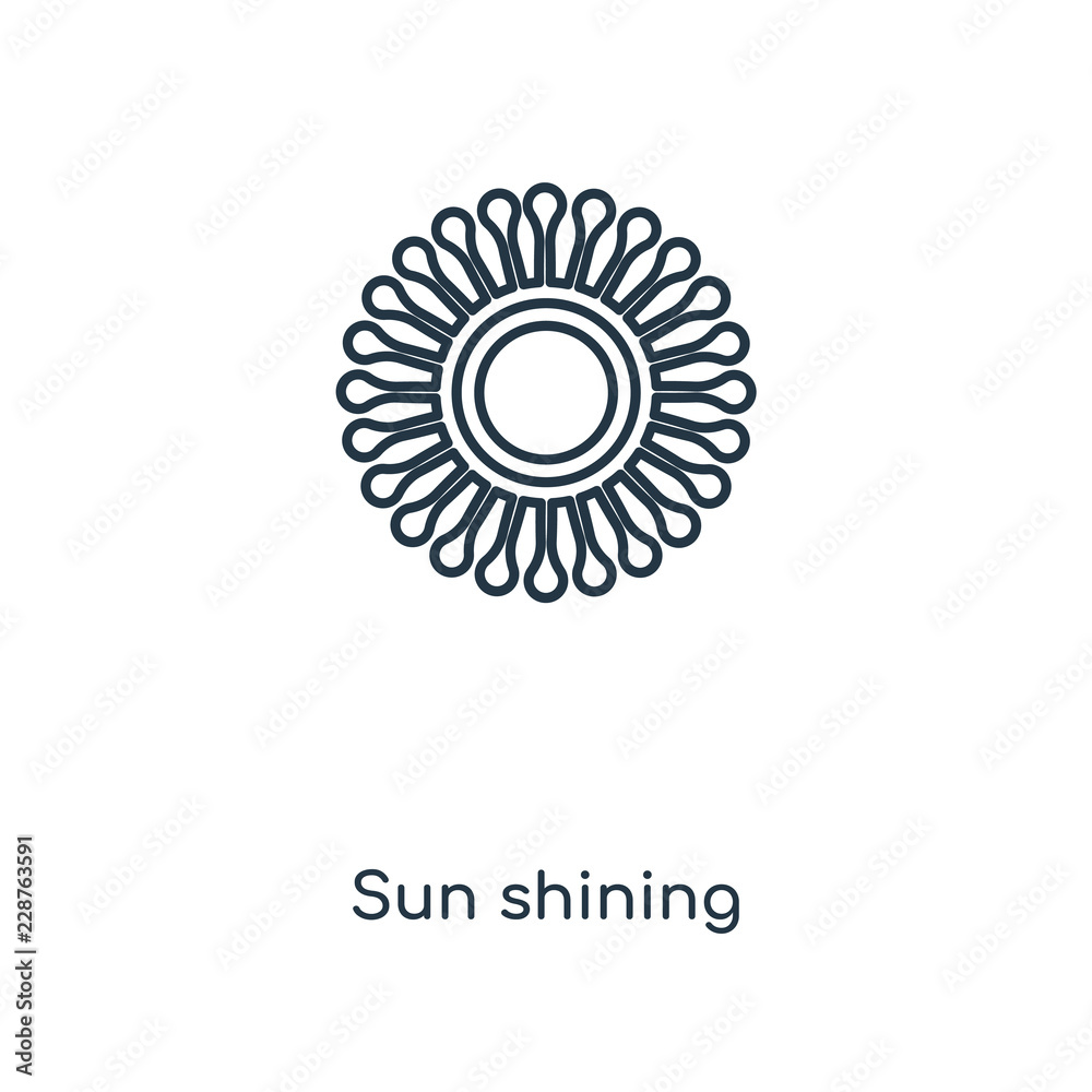 Fototapeta premium sun shining icon vector