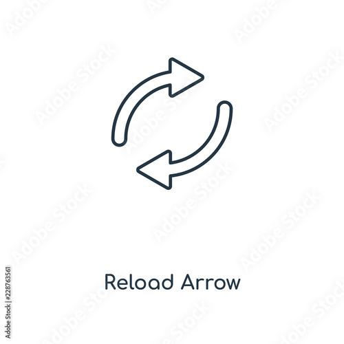 reload arrow icon vector