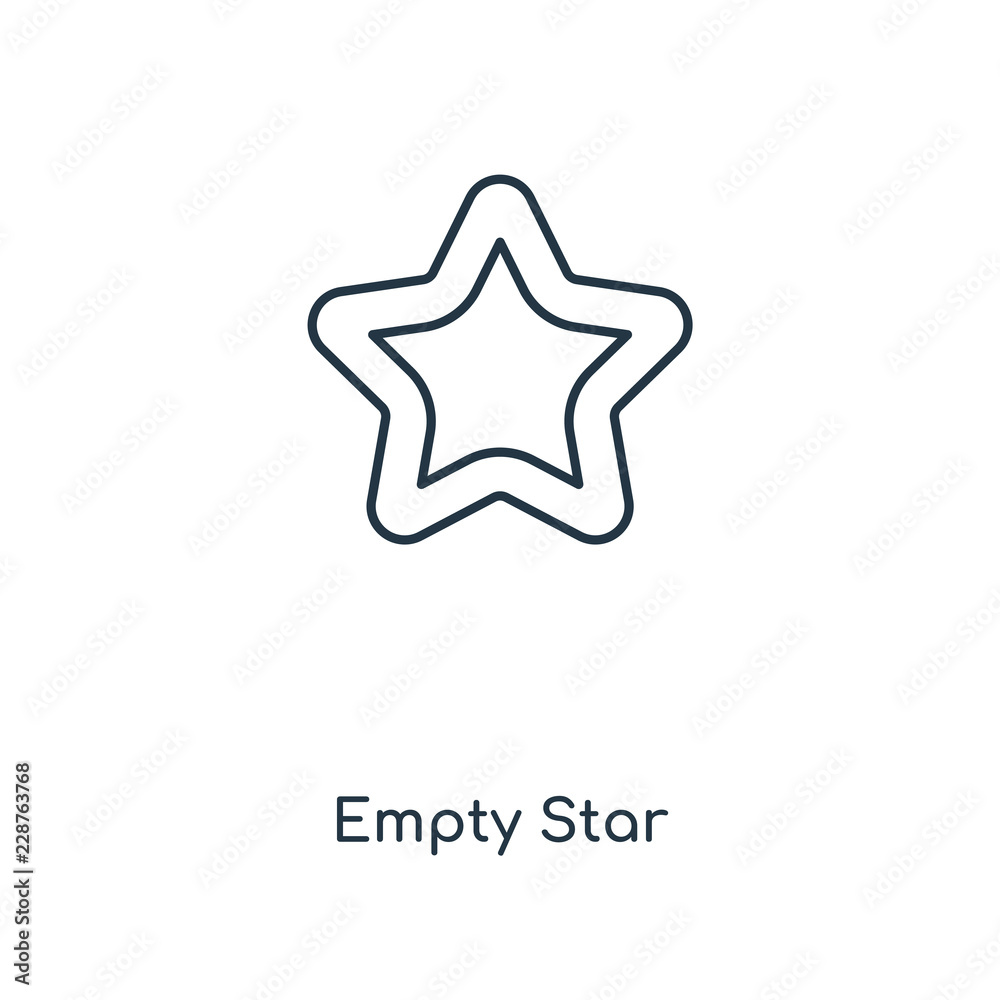 Obraz premium empty star icon vector