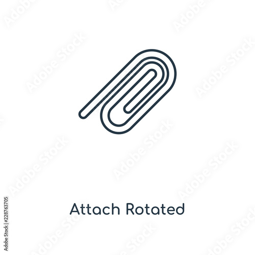 attach rotated icon vector