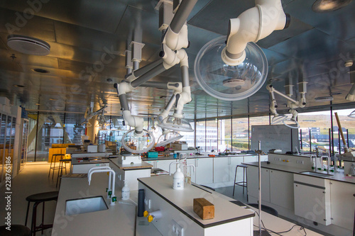 A laboratory in a college in the Faroe Islands