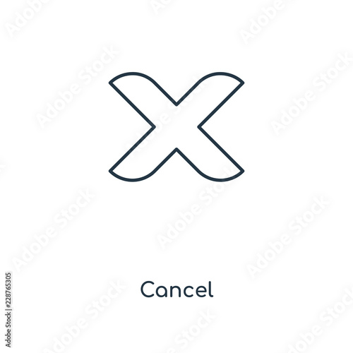 cancel icon vector