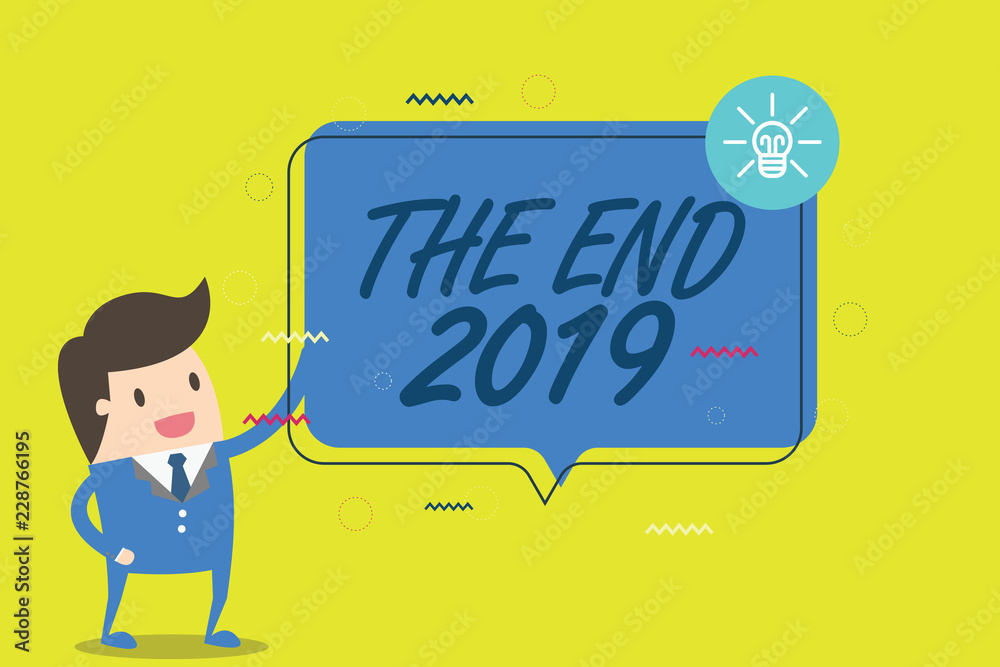 Handwriting text writing The End 2019. Concept meaning Happy new year final days of 2018 Resolutions celebration. Handwriting text writing The End 2019. Concept meaning Happy new year final days of 2018 Resolutions celebration.