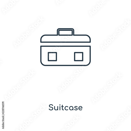 suitcase icon vector