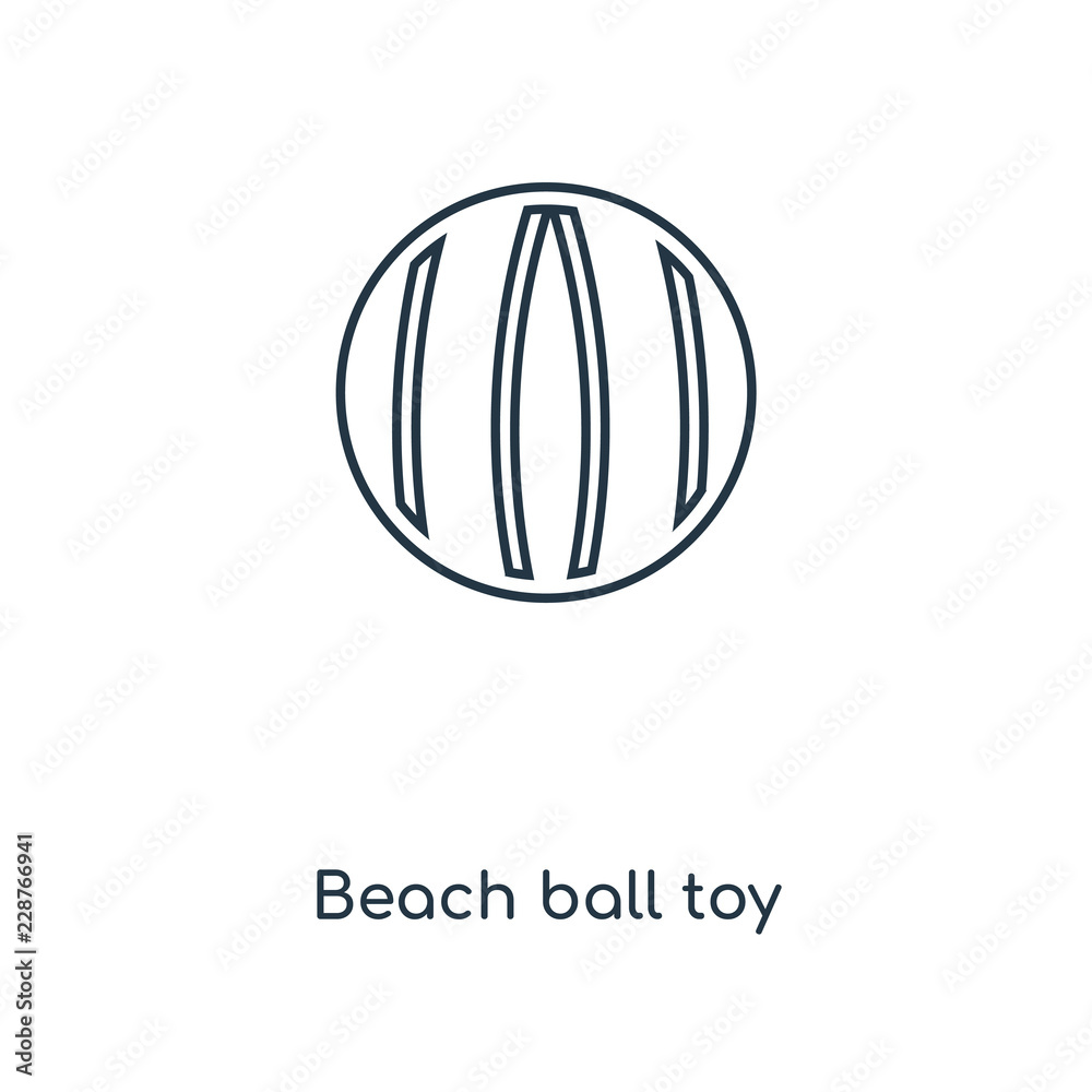beach ball toy icon vector