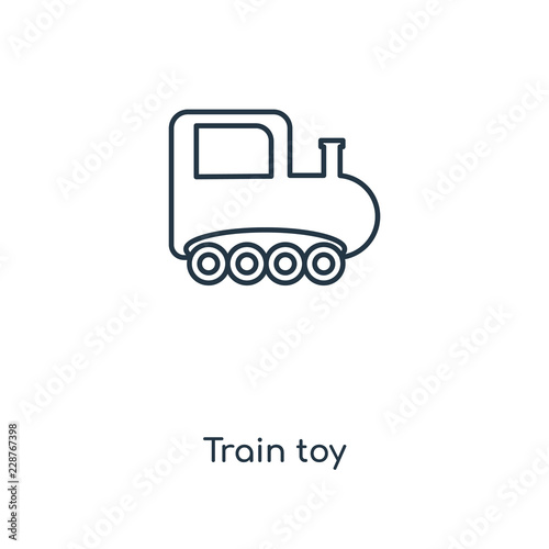train toy icon vector