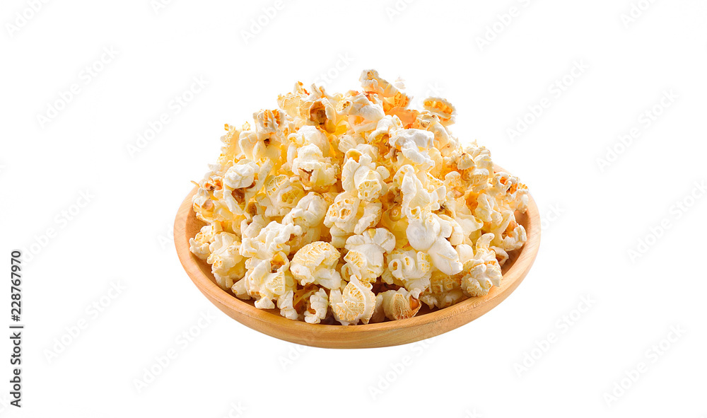 Popcorn isolated on white background. Popcorn isolated on white background.