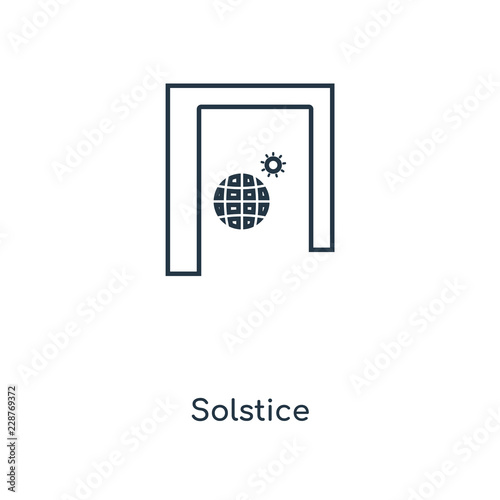solstice icon vector