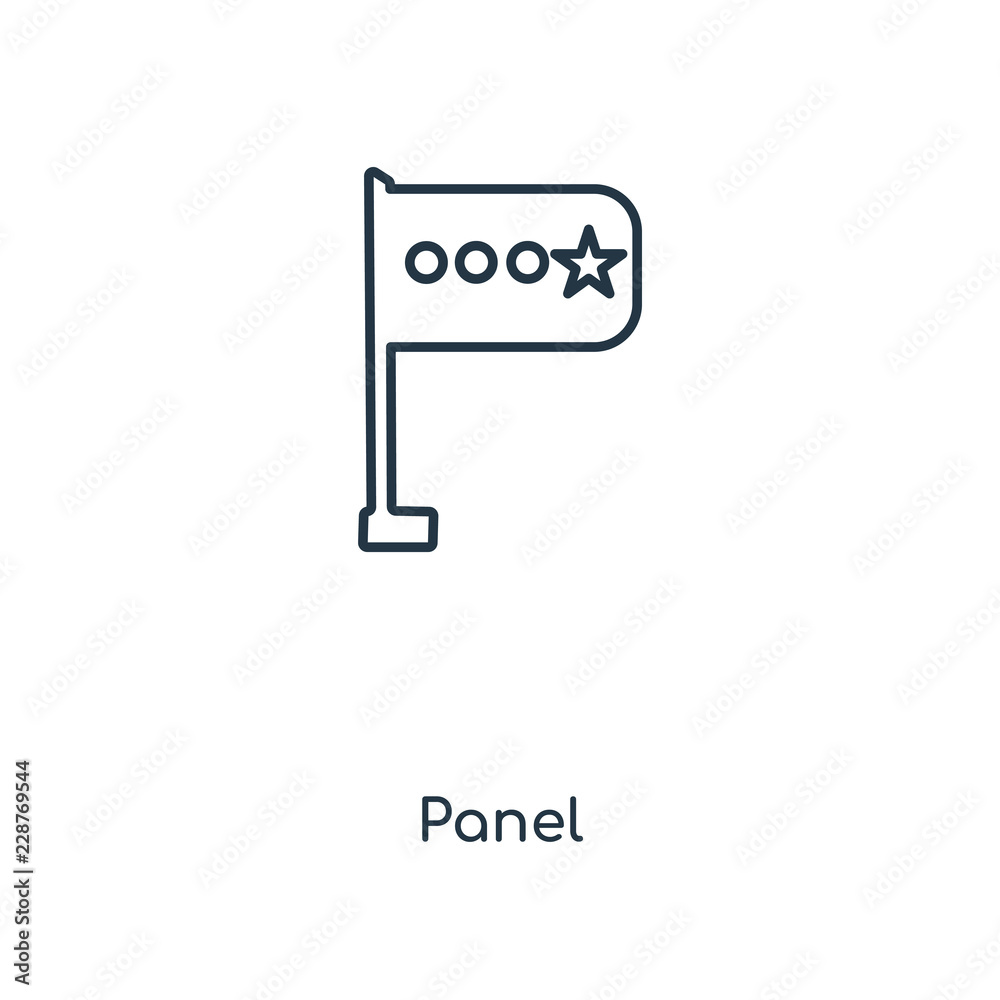 Obraz premium panel icon vector