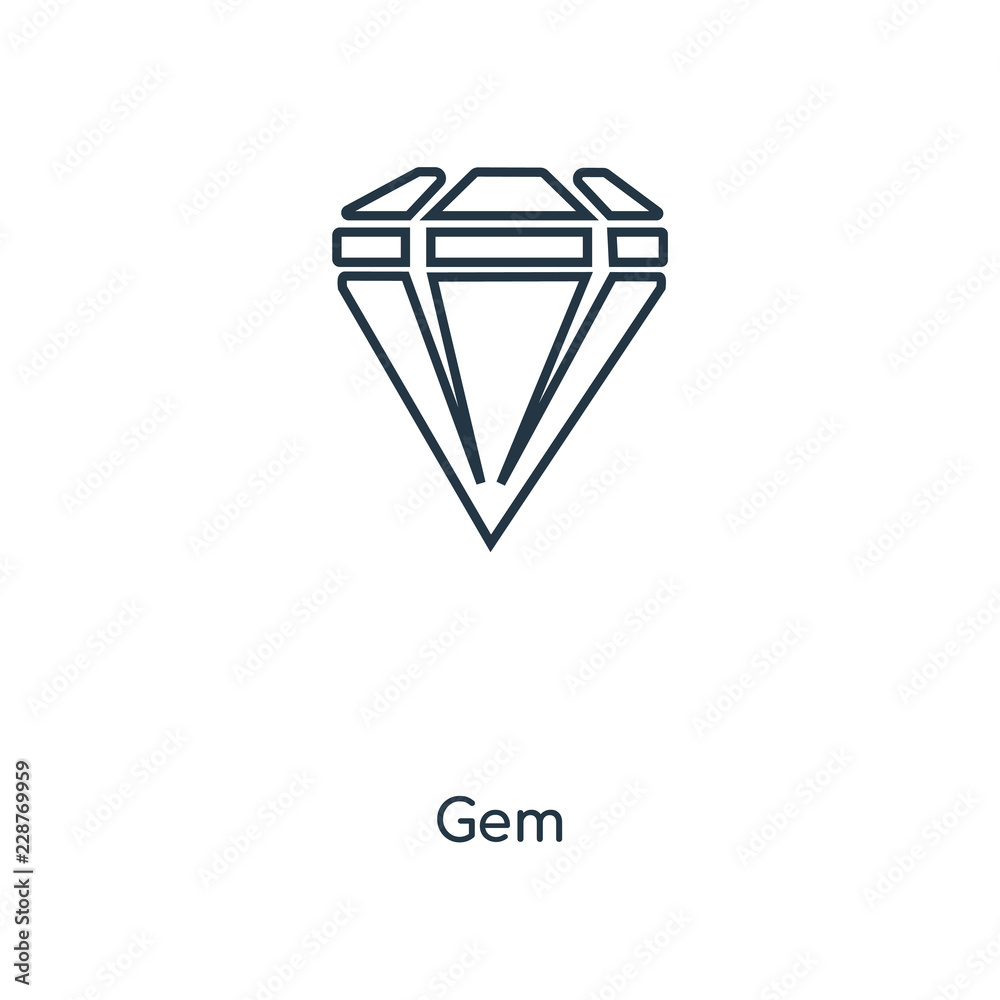 gem icon vector