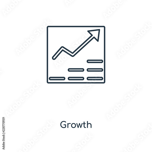 growth icon vector