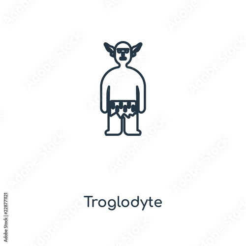 troglodyte icon vector