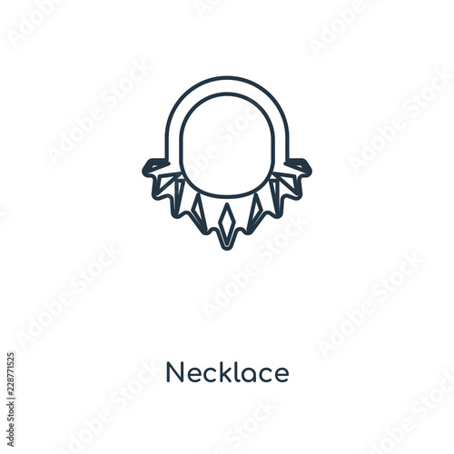 necklace icon vector