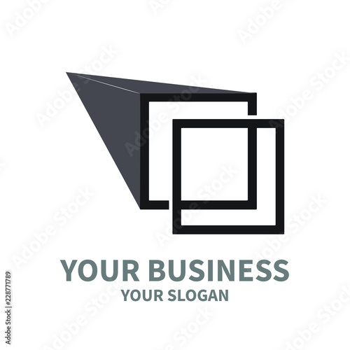 the shadow box moves to the front of the logo 