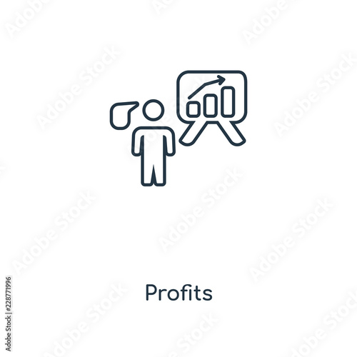 profits icon vector