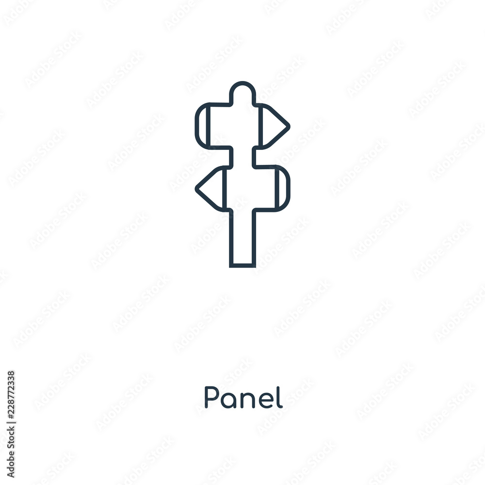 Fototapeta premium panel icon vector