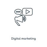 digital marketing icon vector