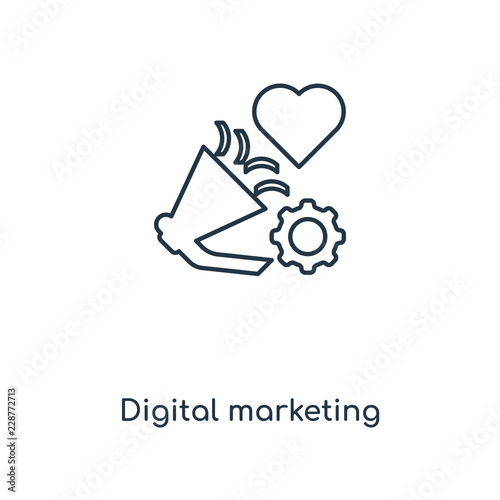 digital marketing icon vector