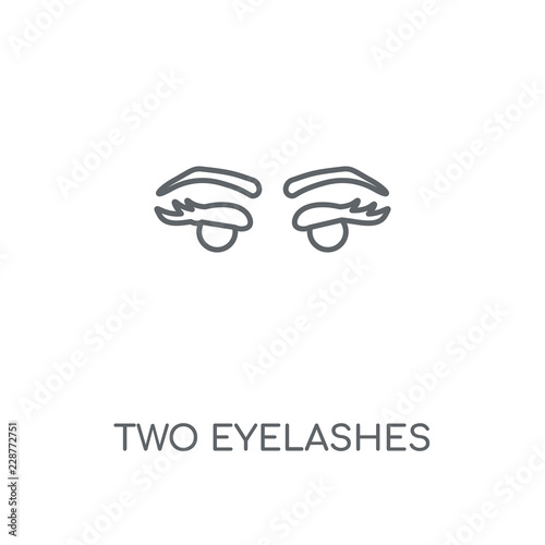 two eyelashes icon