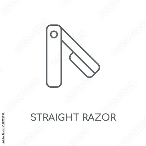 straight razor icon