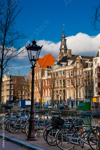 Canals and the beautiful architecture of the Old Central district in Amsterdam © anamejia18