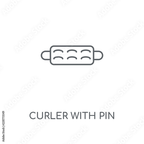 curler with pin icon