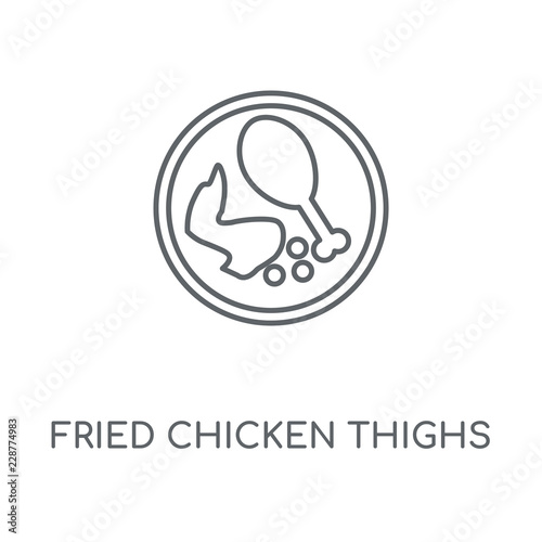 fried chicken thighs icon