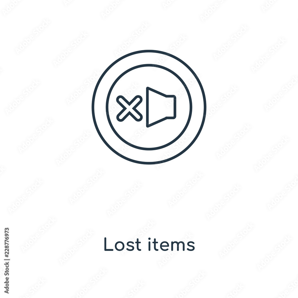 lost items icon vector lost items icon vector