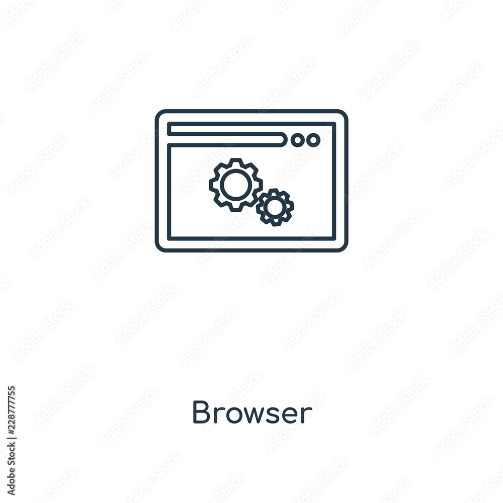 browser icon vector