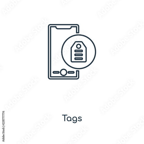 tags icon vector