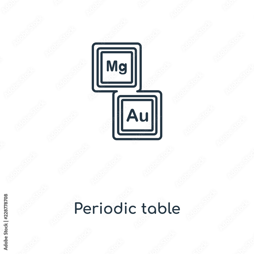periodic table icon vector periodic table icon vector