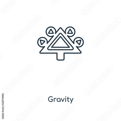 gravity icon vector