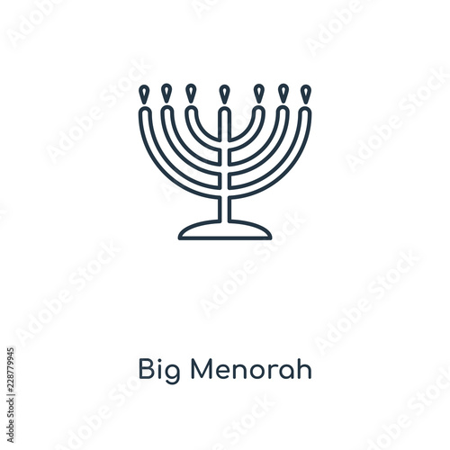 big menorah icon vector