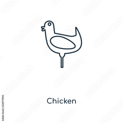 chicken icon vector