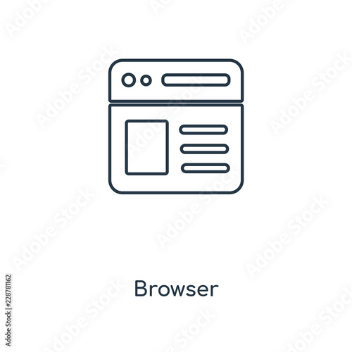 browser icon vector