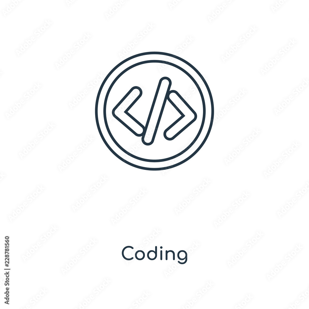 coding icon vector coding icon vector