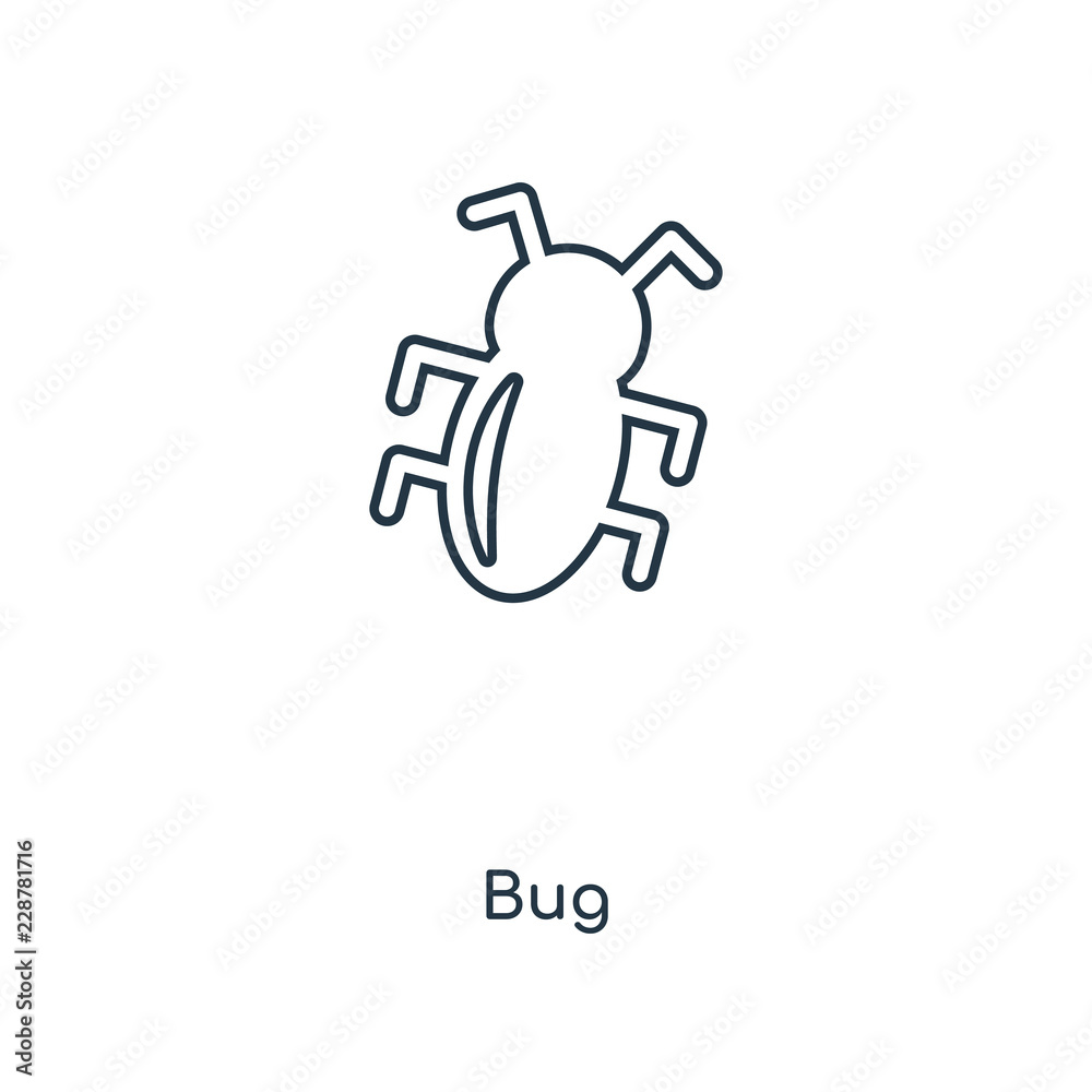 bug icon vector